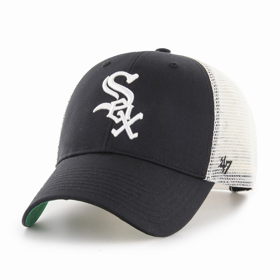 キャップ メッシュ 47brand 夏 シカゴ・ホワイトソックス ホワイトソックス フォーティーセブン メッシュキャップ White Sox Branson '47 MVP ブラック ホワイトメッシュ 10代 20代 30代 40代 誕生日 プレゼント ラッピング無料 [ baseball cap ]