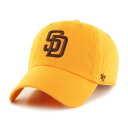 47 キャップ パドレス クリーンナップ サンディエゴ パドレス 039 47 CLEAN UP 47brand San Diego Padres 春夏 秋冬 フォーティセブン ブランド ゴールド 10代 20代 30代 40代 誕生日 プレゼント ラッピング無料 baseball cap