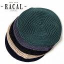 \本日▽全品10%OFFクーポン/ ゆったり ニット ベレー帽 メンズ ラカル チョボ付き ニットベレー コットン混 ベレー帽 レディース 帽子 racal ベ...