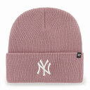 47brand ニット帽 カフニット ヤンキース '47 Haymaker Cuff Knit メンズ レディース ニットキャップ 秋冬 ブランド モーブ アウ...