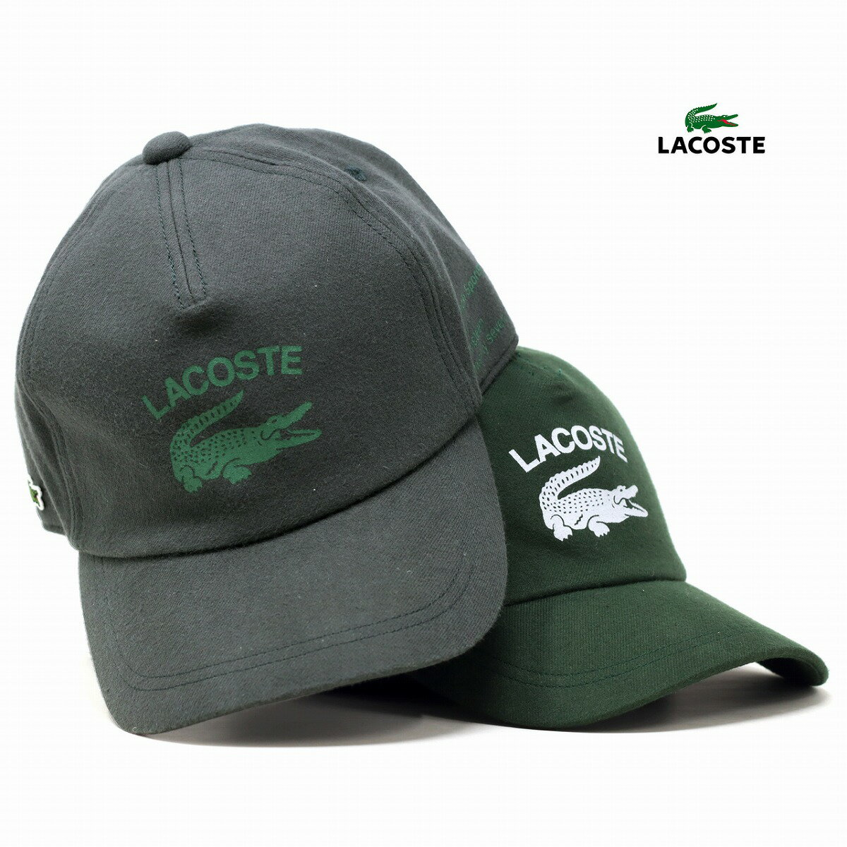 ラコステ ラコステ キャップ メンズ LACOSTE フランネル 秋冬 キャップ 防寒 レディース 帽子 日本製 58cm cap / グリーン チャコール フリーサイズ 20代 30代 40代 ファッション クリスマス ギフト 誕生日 プレゼント ラッピング無料 [ cap ]