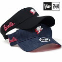  サンバイザー ニューエラ レディース バービー シルエット バイザー デニム 日よけ NEWERA Barbie フリーサイズ バービードール 帽子 全2色 ギフト プレゼント 贈り物 誕生日 ラッピング 包装無料 