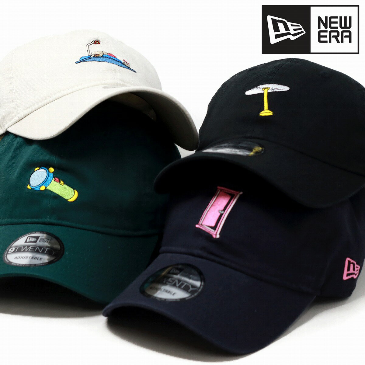 ニューエラ ドラえもん キャップ メンズ NEWERA 9TWENTY 帽子 ドラえもん 道具 スモールライト どこでもドア タケコプター タイムマシン 全4色［ baseball cap ］男性 誕生日 プレゼント 父の日 ギフトラッピング無料のサムネイル
