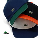 LACOSTE 春夏 キャップ バイカラー コットン100 日本製 ギフト 父の日 ラコステ メンズ 帽子 男女兼用 レディース cap lacoste ベースボールキャップ 20代 30代 40代 ファッション 全3色 クリスマス ギフト 誕生日 プレゼント ラッピング無料 [ cap ]