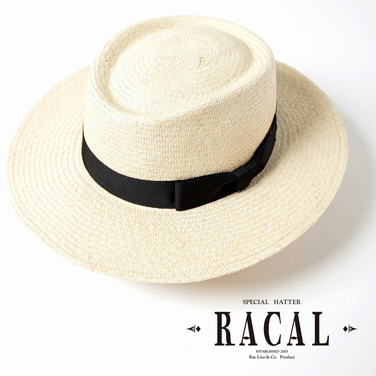 帽子 ”THE FACTORY MADE(ザファクトリーメイド)” ラフィアブレードカンカン帽 Raffia Braid Kankan Hat メンズ レディース ユニセックス 春夏 ボーターハット ストローハット [大きいサイズの帽子アリ]