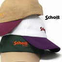 Schott N.Y.C. メンズ キャップ バイカラー レディース 兼用 帽子 コットンツイル CAP ショット 綿100% 手洗いOK オールシーズン 春夏...