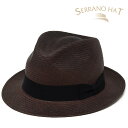 \28H限定▽全品10%OFFクーポン/ パナマハット 夏 ハット パナマ 麦わら 帽子 SERRANOHAT セラノハット メンズ エクアドル製 本パナマ ヴィンテージブラウン 父の日 ギフト プレゼント ラッピング無料 敬老の日 送料無料 panama