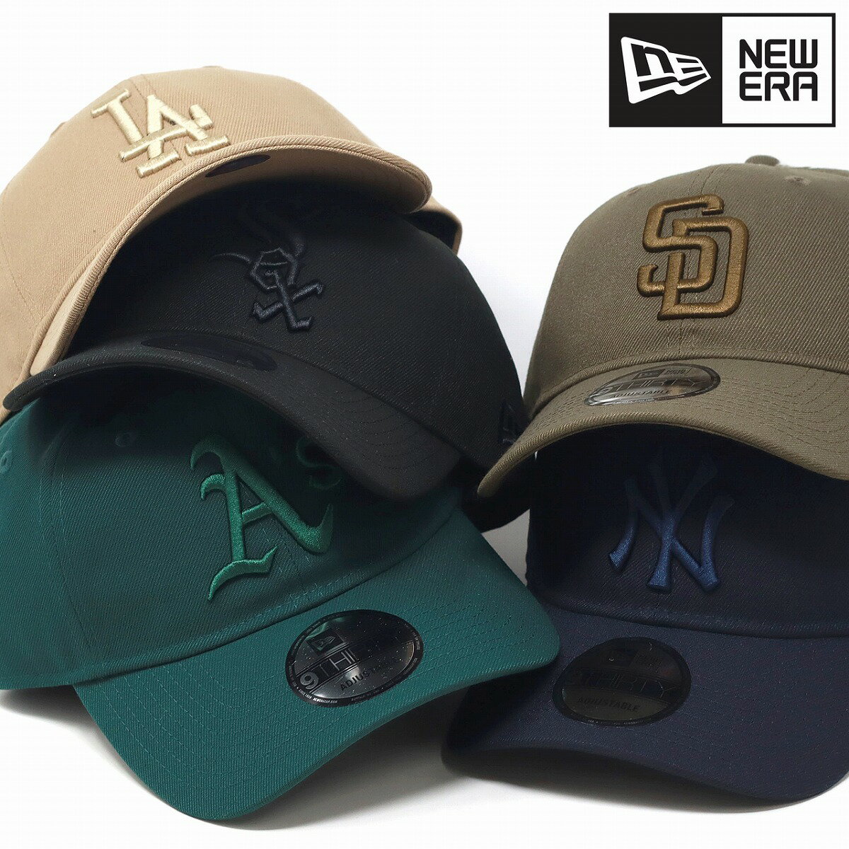 ニューエラ キャップ 秋冬 メンズ ニューヨーク・ヤンキース NEWERA 9THIRTY MLB Tonal Logo パドレス ヤンキース ドジャース ホワイトソックス アスレチックス ベースボールキャップ メジャーリーグ 全5色 ギフト プレゼント 