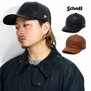 メンズ キャップ 本革 レザー 帽子 Schott N.Y.C cap 男性 牛革 カウレザー 送料無料 レディース ショット スタッズ 星形 革 小物 ブラッ...