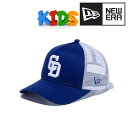 【本日夜8時～◇クーポン利用で全品10％OFF】 ニューエラ キッズ メッシュキャップ NEWERA KIDS Youth 9FORTY A-Frame トラッカー 中日ドラゴンズ ダークロイヤル 青［ cap ］子ども用 野球帽 NPB チームロゴ 男の子 女の子 誕生日 ギフト プレゼント ラッピング無料