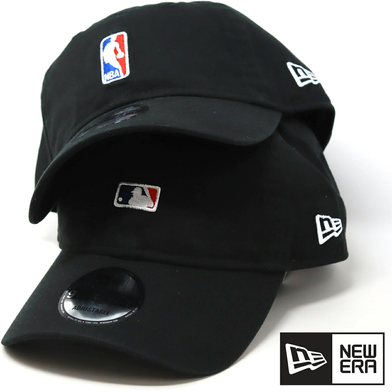 ＼本日限定クーポン利用で5%OFF／ キャップ メンズ ニューエラ NBA 帽子 NEWERA 9TWENTY League Logo NBA 秋冬 ロゴキャップ MLB キャップ ブラック 黒 全2種 誕生日 ギフト プレゼント ラッピング無料 [ baseball cap