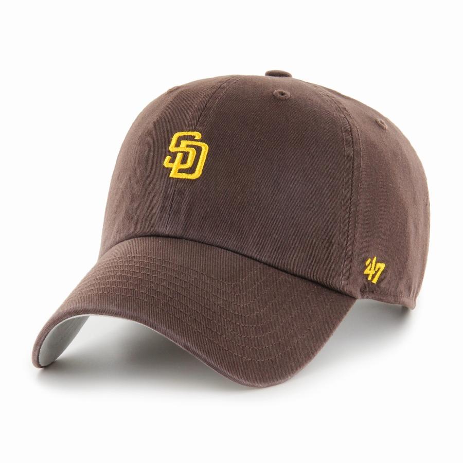 ＼本日限定クーポン利用で5%OFF／ 47 キャップ パドレス メンズ サンディエゴ・パドレス レディース Padres Base Runner '47 CLEAN UP 47brand MLB公式 春夏 秋冬 ロゴキャップ フリーサイズ ベースボールキャップ 茶 ブラウン 誕生日 プレゼント ラッピング無料