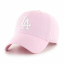 47 la キャップ ドジャース ロサンゼルス・ドジャース ピンク Dodgers '47 CLEAN UP 47brand MLB公式 春夏 秋冬 大人用 ベースボールキャップ　ロゴキャップ ピンク 小物 プレゼント 誕生日 ギフト ラッピング無料 