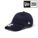 ニューエラ キャップ NEWERA 9TWENTY ロングバイザー ノンウォッシュコットン ベーシック ベースボールキャップ フリーサイズ ネイビー × ホワイ...