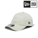 NEWERA 9TWENTY ニューエラ キャップ ダメージ加工 レディース メンズ クロスストラップ ウォッシュドコットン ベーシック 帽子 淡色 アイボリー...