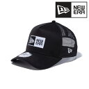 ニューエラ キャップ ボックスロゴ メンズ 帽子 メッシュ キャップ 春夏 レディース NEWERA 9FORTY A-Frame トラッカー 黒 ブラック 帽...