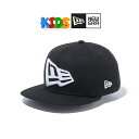 \最終日▽全品10%OFFクーポン/ ニューエラ ビッグロゴ 帽子 キッズ キャップ 子ども 小学生 NEWERA Youth 9FIFTY フラッグロゴ ロゴ...