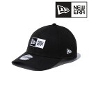 NEWERA 9FORTY ボックスロゴ キャップ メンズ ロゴキャップ 綿 帽子 オールシーズン レディース キャップ フリーサイズ ブラック ホワイト 帽子...