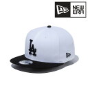 NEWERA 9FIFTY ロサンゼルス・ドジャース フラットバイザー キャップ メンズ ニューエラ 春夏 秋冬 帽子 フリーサイズ バイカラー ホワイト ブラ...