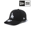 ロサンゼルス・ドジャース キャップ メンズ NEWERA 9FORTY ニューエラ 帽子 ロゴキャップ レディース フリーサイズ サイズ調整可 ブラック × ホ...