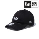 ニューエラ キャップ ボックスロゴ 帽子 メンズ レディース 春夏 ロゴキャップ NEWERA 9THIRTY ノンウォッシュコットン ブラック × ホワイト ...