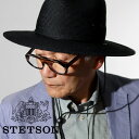 \期間限定▽10%OFFクーポン対象/ STETSON テンガロンハット 麦わら 紐付き カウボーイハット 顎ひも ハット 中折れハット メンズ つば広ハット ...
