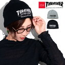 \本日限定▽全品10%OFFクーポン/ マンハッタンポーテージ コラボ ニット帽 メンズ THRASHER コットンニット スラッシャー チクチクしない man...
