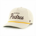 47 キャップ パドレス メンズ レディース 47BRAND 秋冬 帽子 ブランド フォーティーセブン PADRES CROSSROPE HITCH コーデュロ...