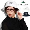 バケットハット LACOSTE ゴルフ 帽子 メンズ バケハ ブラック ホワイト ハット ラコステ レディース 刺繍 ラコステゴルフ HAT 男女兼用 ベーシッ...