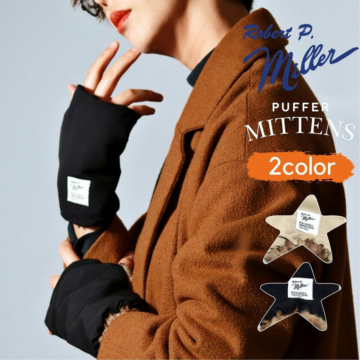 \本日▽全品5%OFFクーポン/ ロバートピーミラー 手袋 フィンガーレス フェイクファー 手ぶくろ アメリカ ブランド Robert P.Miller 防寒 ...