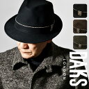 \期間限定▽5%OFFクーポン対象/ 帽子 ハット メンズ 中折れハット スエード ダックス 紳士 DAKS 秋冬 中折れ帽 大きいサイズ 無地 シンプル 防寒...