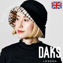 本日全品P3倍▼ DAKS ハット ハウスチェック オブザーハット レディース 帽子 熱中症対策 ダックス daks 帽子 上品 つば広 チュールデザイン エレ...