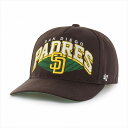 \本日▽全品10%OFFクーポン/ 47 キャップ パドレス 深め 47brand MLB 春夏 帽子 メンズ レディース San Diego Padres PONOMA HITCH ベースボールキャップ 復刻 ブラウン イエロー 刺繍 人気ブランド ユニセックス ベースボールキャップ ロゴ 誕生日 プレゼント 父の日