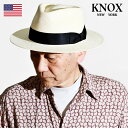 \本日▽全品10%OFFクーポン スーパーSALE/ パナマハット メンズ 白 ノックス 高級 ハット オフホワイト KNOX 石目編み 夏帽子 パナマ クラシ...