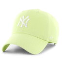 \本日限定▽全品10%OFFクーポン/ 47 キャップ ニューヨーク・ヤンキース YANKEES BRIGHT SIDE CLEAN UP 47brand MLB公式 ブライトサイド 抹茶 ベースボールキャップ ストラップバックキャップ 10代 20代 30代 40代 誕生日 プレゼント