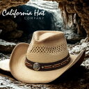 \本日▼全品10%OFFクーポン/ ウェスタンハット メンズ レディース カウボーイ ハット カリフォルニア BBQ 通気性 帽子 コンチョ ハット アメリカン...
