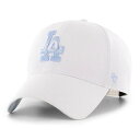 \本日▽全品10%OFFクーポン/ 47 キャップ 47brand 春夏 秋冬 フォーティーセブン ツイル生地 DODGERS In the Clouds MVP '47 ロサンゼルス・ドジャース ホワイト × コロンビアブルー 刺繍 ベースボールキャップ ロゴ 10代 20代 30代 40代 誕生日 プレゼント 父の日
