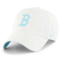 \本日▽全品10%OFFクーポン/ 47 キャップ ボストン・レッド RED SOX WHITE NOISE '47 CLEAN UP 47brand MLB公式 春夏 秋冬 ホワイトノーズ 白 ホワイト × ブルー 刺繍 ベースボールキャップ ロゴ ストラップバックキャップ 10代 20代 30代 40代 誕生日 プレゼント