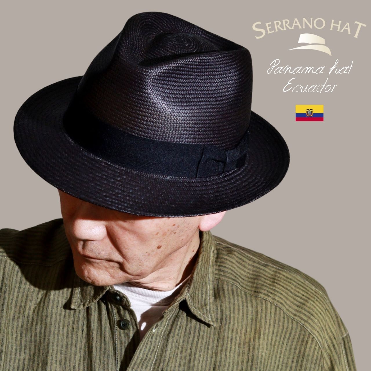 \本日▽全品5%OFFクーポン/ セラノハット パナマ帽 エクアドル産 ハット 中折れ 春夏 大きいサイズ メンズ SERRANO HAT 帽子 ハンドメイド ...