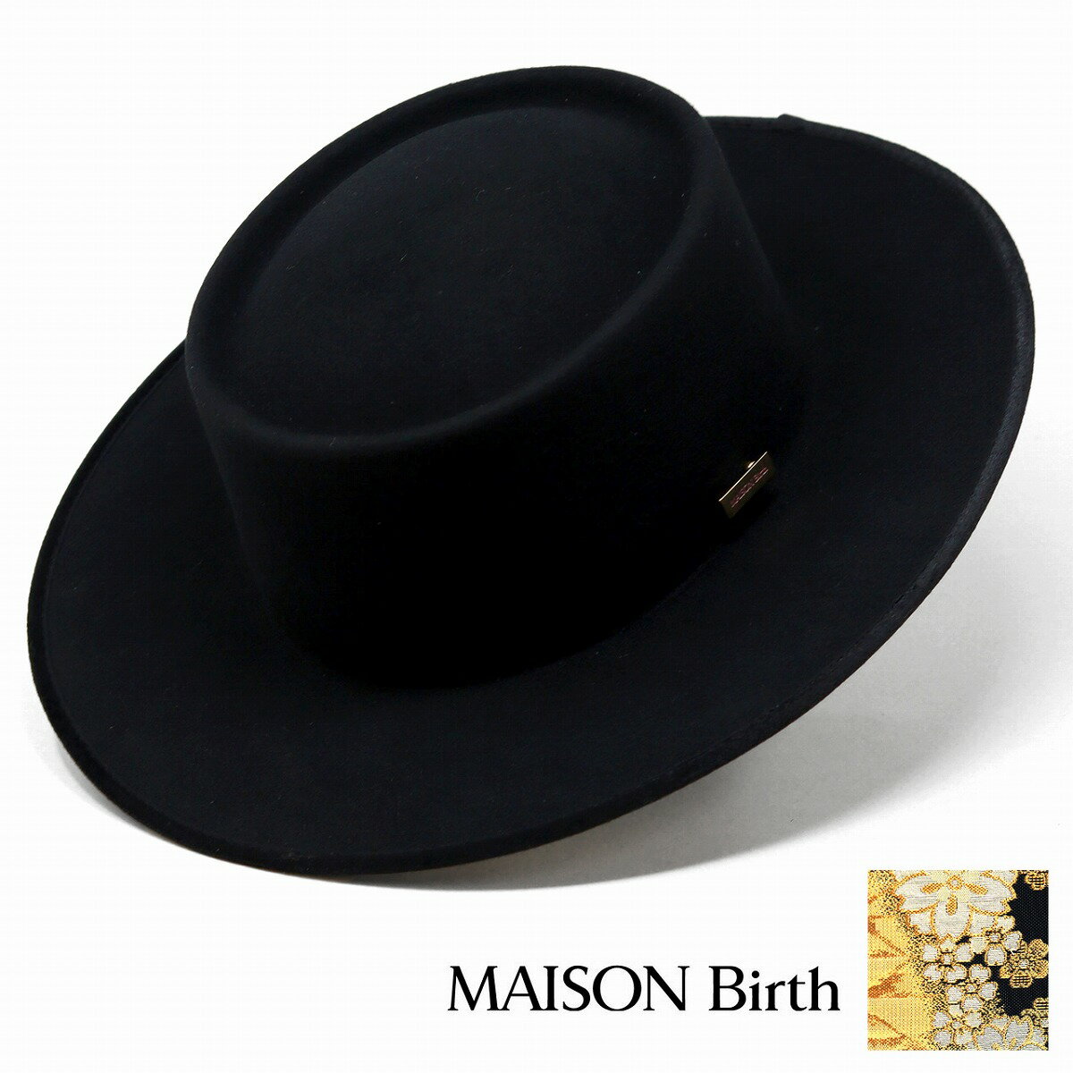 ＼本日▽全品10%OFFクーポン／ ポークパイハット レディース 金襴 着物 SAKURA PORK PIE HAT 日本製 メ..