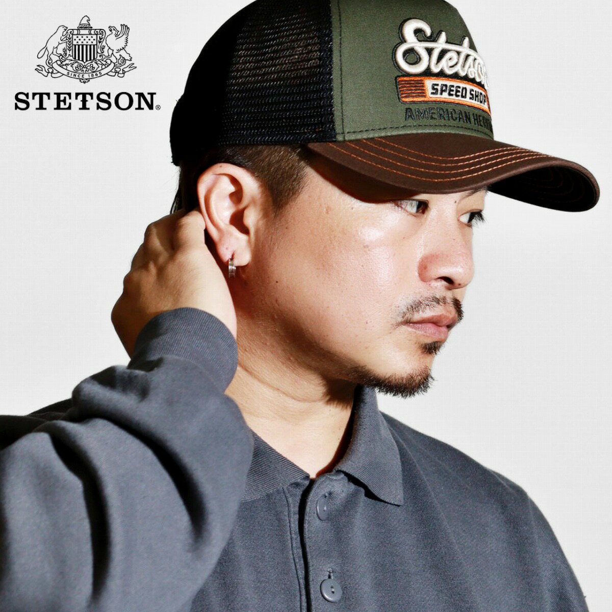 ＼本日限定▽全品5%OFFクーポン／ キャップ メンズ 帽子 ステットソン メッシュキャップ オールシーズン..