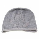 \最終6時間限定▽SALE終了まで20%OFFクーポン対象/ ニット帽 ビーニー 帽子 レディース 秋冬 花柄 ハイゲージニット ホールガーメント 起毛 グレー...
