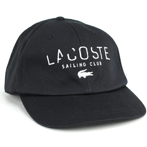 楽天ELEHELM帽子通販専門店lacoste キャップ メンズ ブランド ラコステ ツイルキャップ メンズ CAP 帽子 春夏 スポーツ ワニ ブランド 日本製 6方キャップ メンズ キャップ 白 サイズ調整可 ブラック 黒 クリスマス プレゼント ギフト おすすめ 彼 彼氏 彼女 父の日 贈り物 敬老の日 [cap]