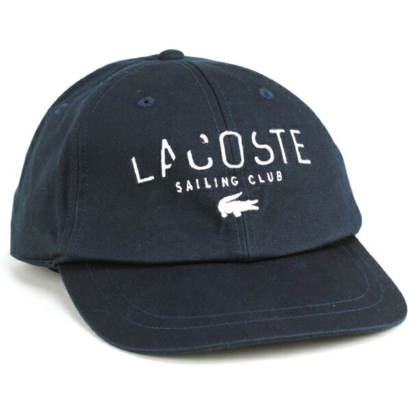 ラコステ ＼本日限定クーポン利用で10%OFF／ lacoste キャップ メンズ 春夏 ラコステ ツイルキャップ メンズ CAP 帽子 スポーツ ワニ ブランド 日本製 6方キャップ メンズ キャップ 白 サイズ調整可 ネイビー 紺 母の日 プレゼント 父の日 ギフト おすすめ 敬老の日