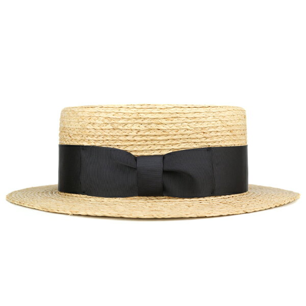 カンカン帽 大きいサイズ メンズ レディース ラフィア ブレード 大きなリボン 麦わ...