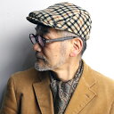 【まもなく終了|全品15%OFFクーポン】 daks ハンチング チェック カシミヤ ウール 秋冬 メンズ 帽子 小さいサイズ 大きいサイズ Lサイズ LLサイ...