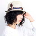 \最終6時間限定▽SALE終了まで20%OFFクーポン対象/ レディース ハット 春夏 ストローハット レディス 帽子 小つば クラッシュ加工 麻 ハット リボ...