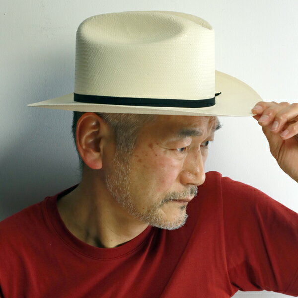 ステットソン 春夏 帽子 OPEN ROAD テンガロン ストローハット シャンタン 6X 中折れハット メンズ レディース STETSON 帽子 シンプル 無地 高級 上品 小さいサイズ 大きいサイズ 黒リボン 白 ホワイト ナチュラル stetson 帽子通販 ギフト 父の日