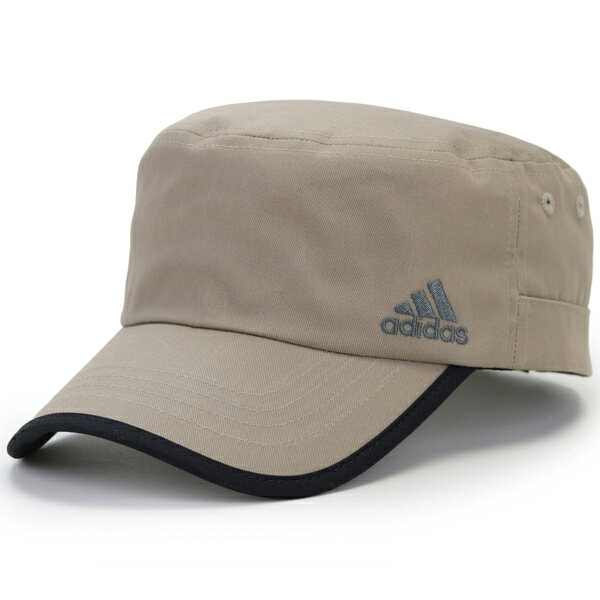 adidas キャップ メンズ スポーツ アディダス 帽子 ワークキャップ 57cm 58cm 59cm 60cm 61cm 62cm 63cm cap フリーサイズ 大きいサイズ マジックテープ サイズ調整 涼しい 夏 サマーキャップ ベージュ [ cadet cap ] 父の日