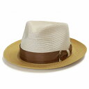 \本日▽全品10%OFFクーポン/ ステットソン ストローハット ヘンプブレード ハット メンズ 中折れハット stetson 帽子 夏 ブレード 麻 ヘンプ STETSON 麦わら帽子 アメリカ製 ブランド 58cm 60cm Park Ave 高級感 おしゃれ リゾート コーデ アイボリー ギフト プレゼント